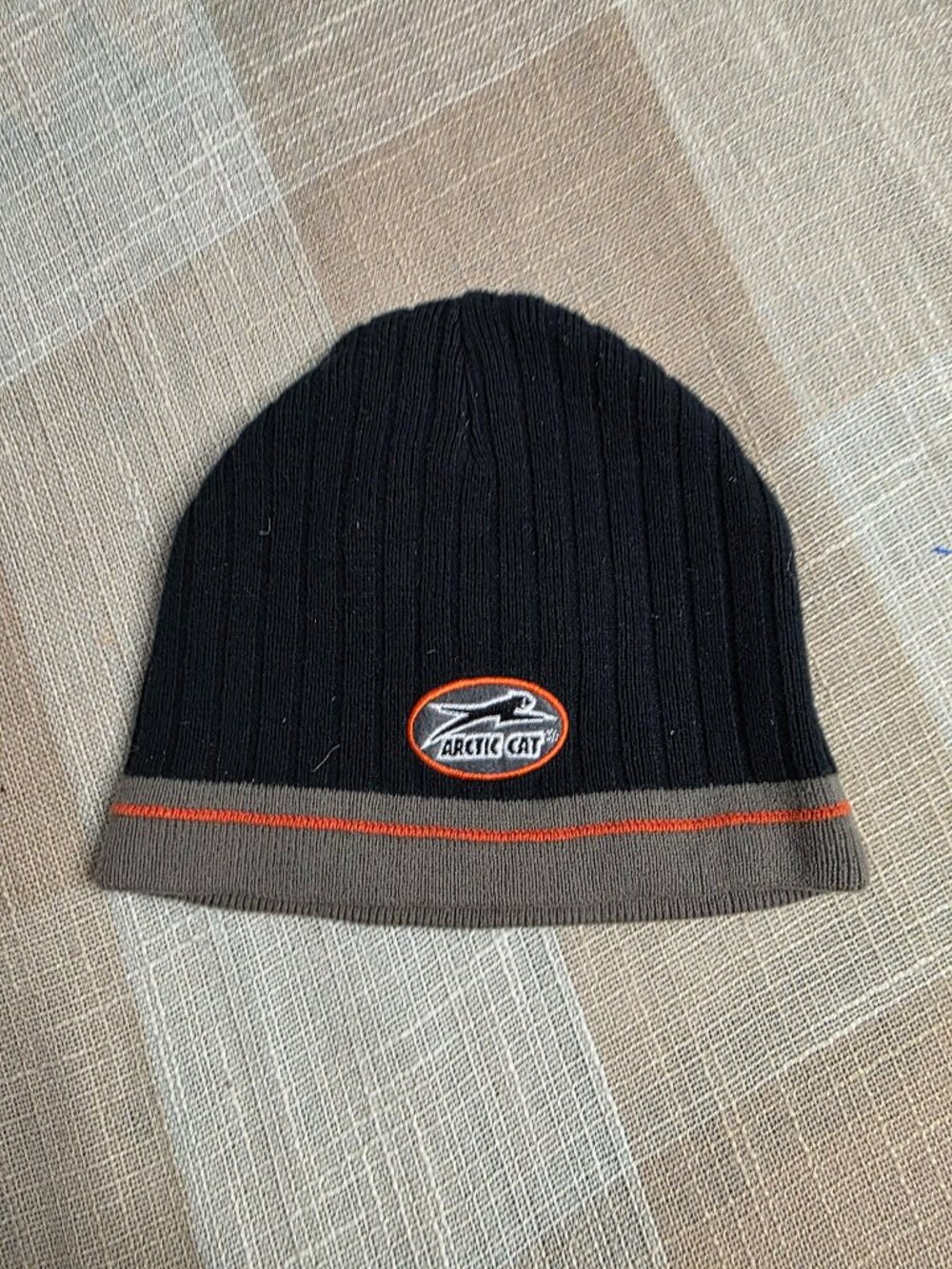 y2k Blokecore Gorpcore Dadcore Western Indie Alt Artic Cat Snowmobile Beanie Hat